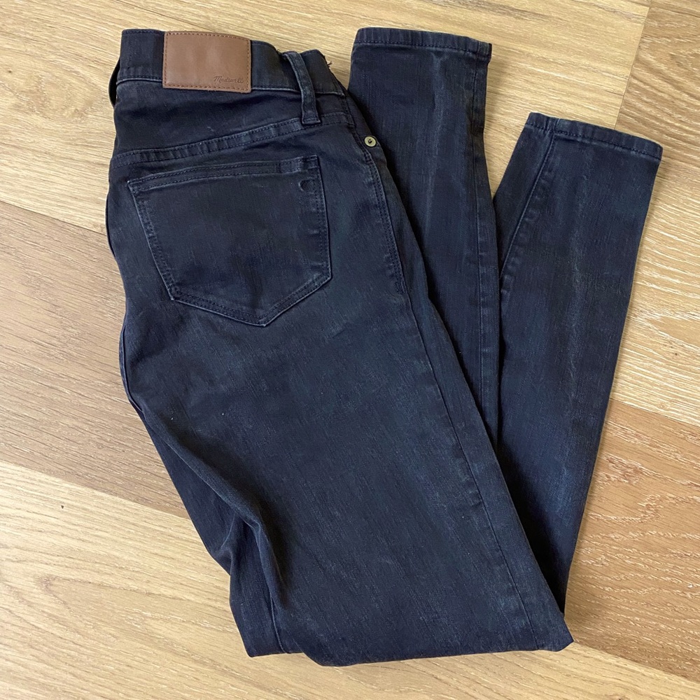 Madewell Maternity Side-Panel Black Jeans